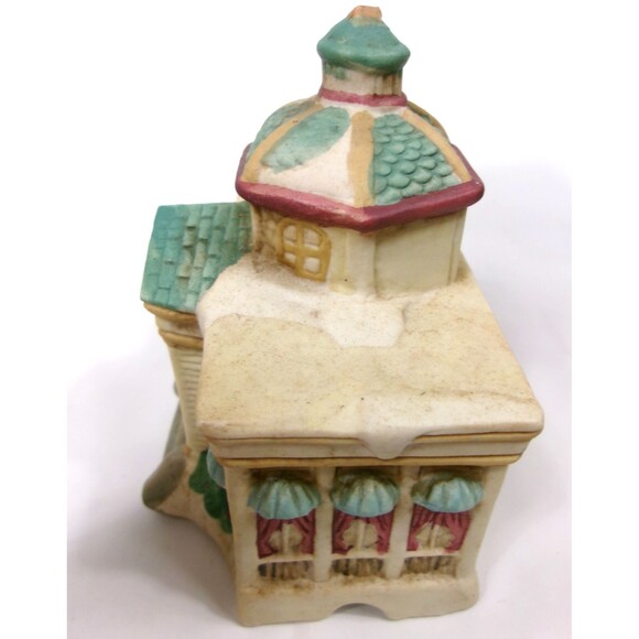Vintage 1994 Holiday Christmas Lighted Porcelain Opera House w Box 5 Inch Dayton - Picture 8 of 9